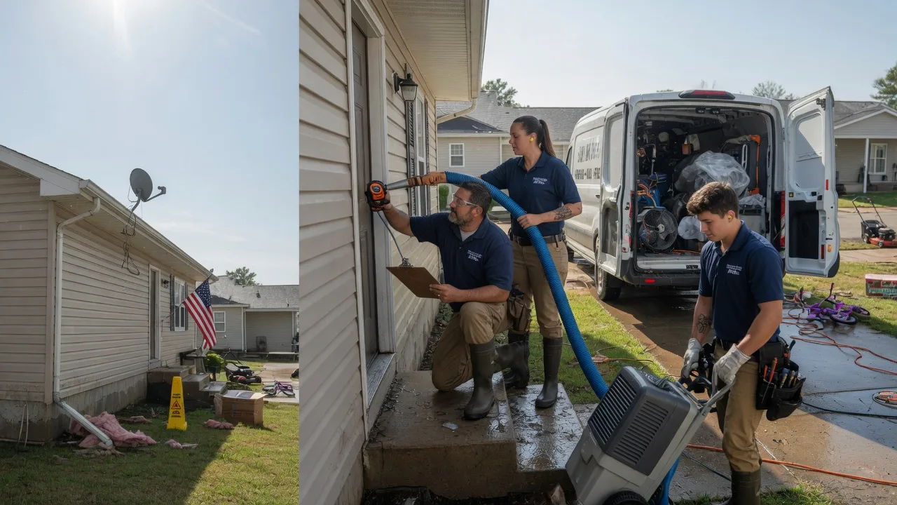 Ceiling Water Damage Restoration in Pomona, KS near me
